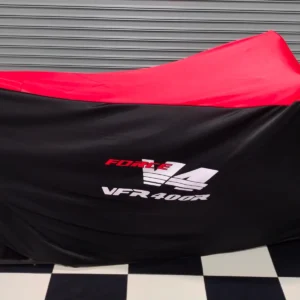 TYGA Bike Dust Cover, Black/Red, Force V4 VFR400R