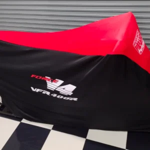 TYGA Bike Dust Cover, Black/Red, Force V4 VFR400R