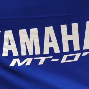 TYGA Bike Dust Cover, Blue/Black, Yamaha MT07, Naked bike size.