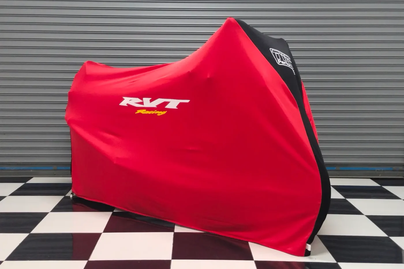 TYGA Bike Dust Cover, Red/Black, RVT Racing (Street)