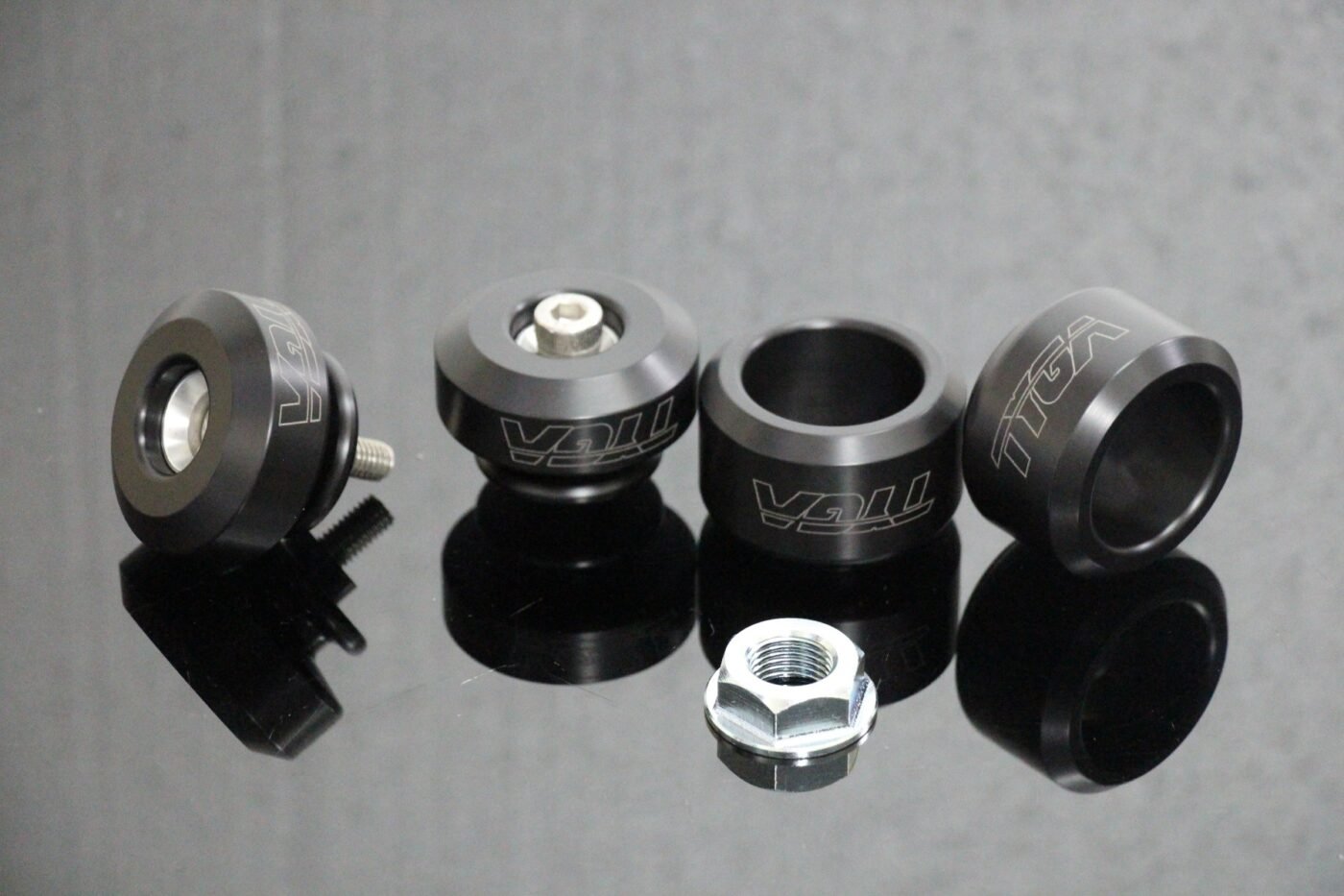 Axle Slider Kit, (Black) Ninja 400/500