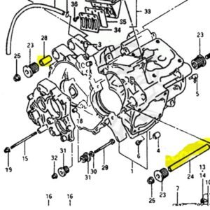 Engine Spacers RGV250 VJ21/VJ22