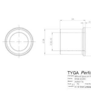 Wheel, Front, Aluminium Spacer kit RVF400 NC35