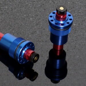Fork Caps, Blue/Red, Full adjustment.