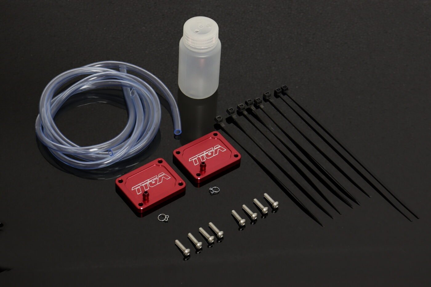 Exhaust Valve Covers, Pair, RGV250/Aprilia RS250 (Red)