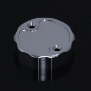 Brake Reservoir Cap, CNC, Silver, Nissin