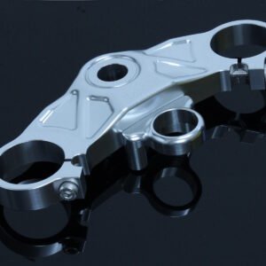 Top Triple Clamp Set, CNC Silver, Aprilia RS250