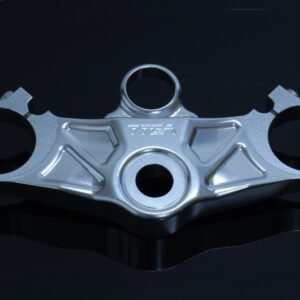Top Triple Clamp Set, CNC Silver, Aprilia RS250