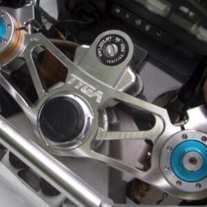 Top Triple Clamp Set, CNC Silver, Honda SP2