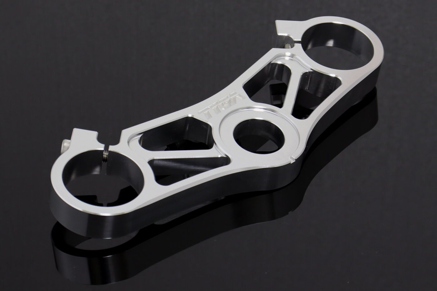 Top Triple Clamp, CNC Silver, Honda SP2