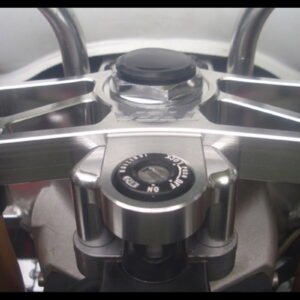 Top Triple Clamp Set, CNC Silver, Honda SP1