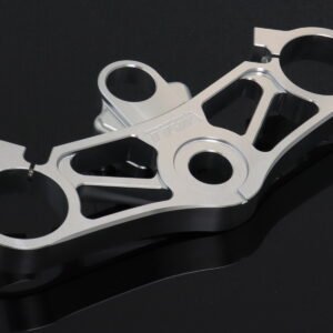 Top Triple Clamp Set, CNC Silver, Honda SP1