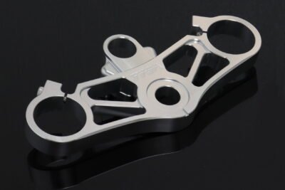 Top Triple Clamp Set, CNC Silver, Honda SP1