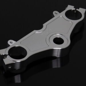 Top Triple Clamp Set, CNC Silver, Hawk/Bros