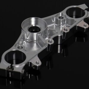 Top Triple Clamp Set, CNC Silver, Hawk/Bros