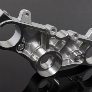 Top Triple Clamp Set, CNC Silver, Hawk/Bros