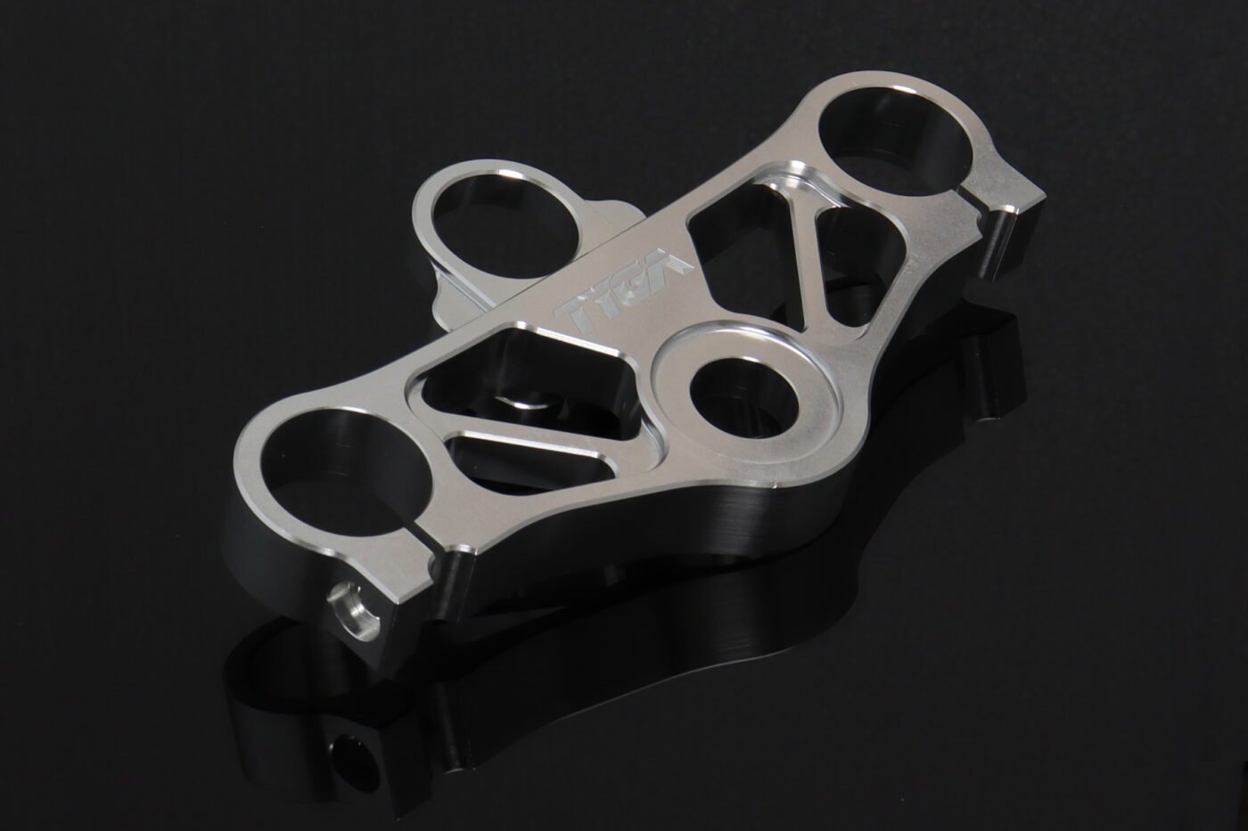 Top Triple Clamp Set, CNC Silver, CBR250R/CBR300R