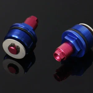 Front Fork Preload Adjusters, Blue/Red, CBR250RR MC22 (Pair)