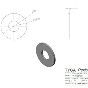 Preload Spacer Washer, MC19/MC22