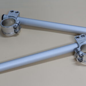 Handlebar Set, Racing, Silver, 41 mm.