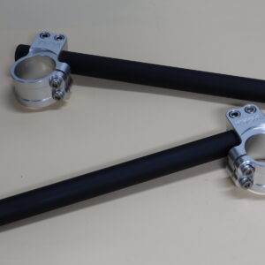 Handlebar Set, Racing, Silver, 41 mm.