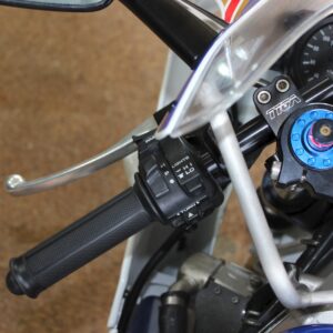 Handlebar Set, Racing, Silver, 41 mm.