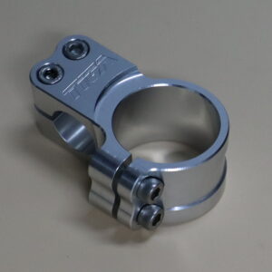 Handlebar Clamp, Left, Silver, 41 mm.