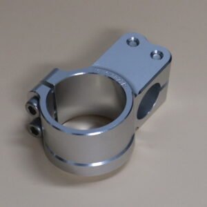 Handlebar Clamp, Right, Silver, 41 mm.