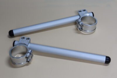 Handlebar Set, Racing, Silver, 50 mm.