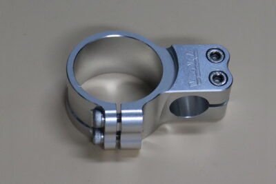 Handlebar Clamp, Right, Silver, 50 mm.