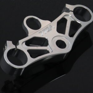 Top Triple Clamp Set, CNC Silver, Suzuki SV650
