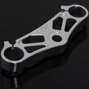 Top Triple Clamp Set, CNC Silver, Suzuki SV650