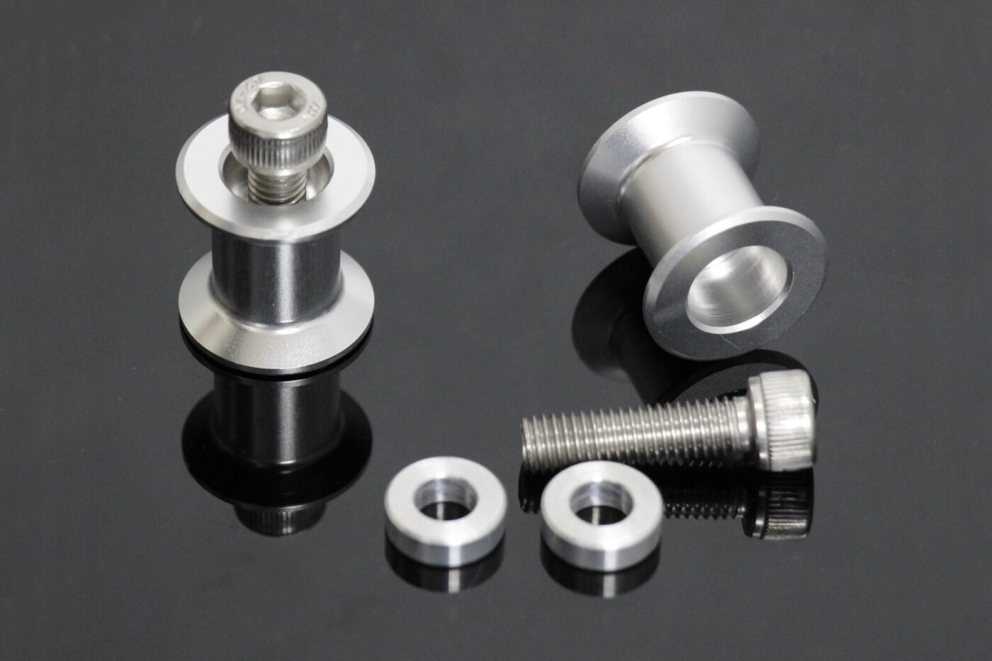 Rear Stand Bobbins, Silver, Ninja 400, Assy.