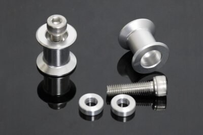 Rear Stand Bobbins, Silver, Ninja 400, Assy.