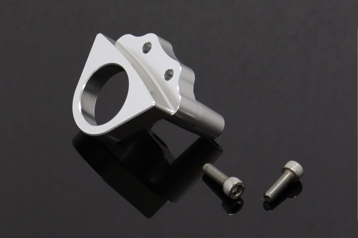 Ignition Switch Holder, CNC Silver, Suzuki RGV250 VJ23