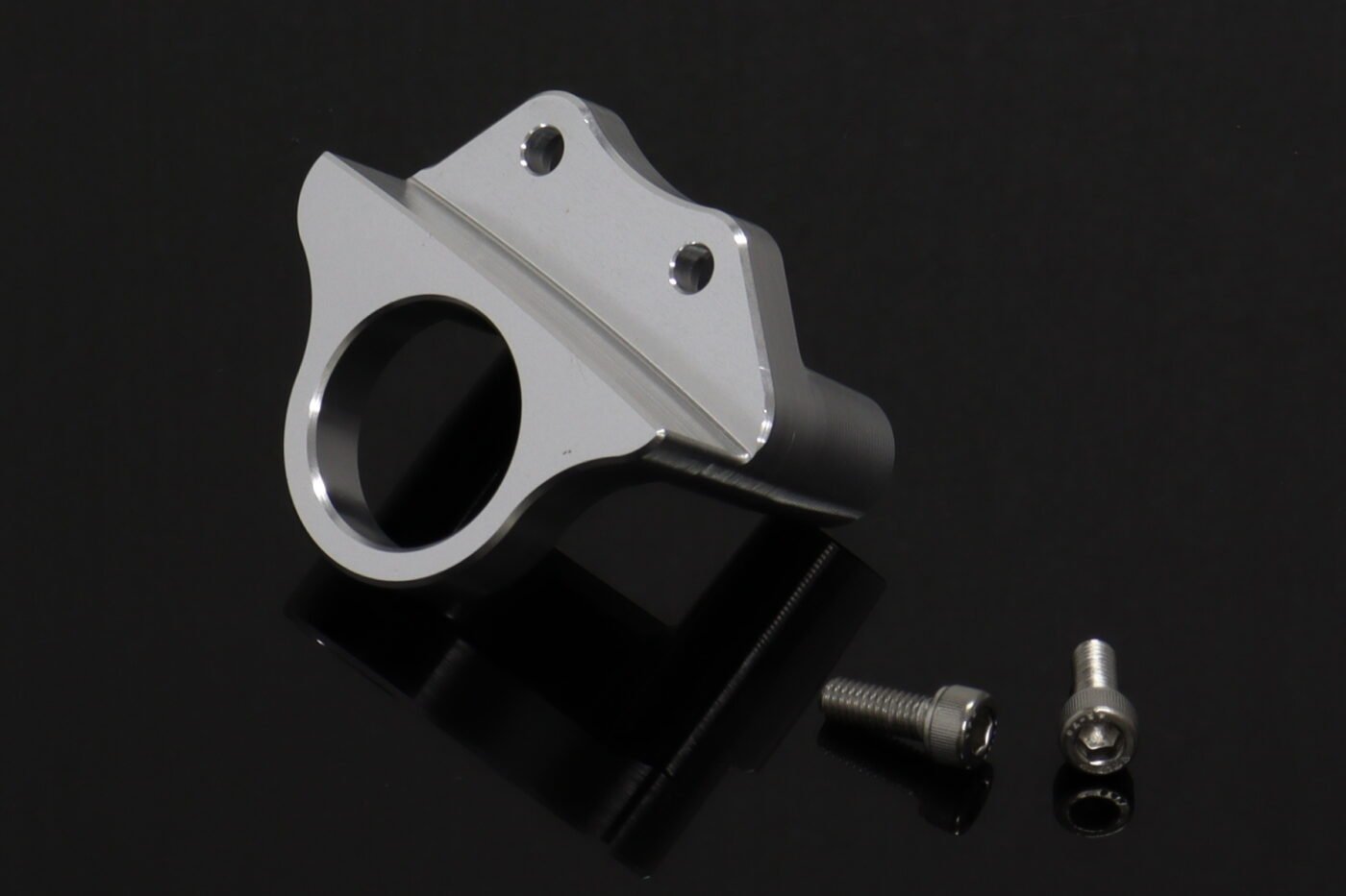 Ignition Switch Holder, CNC Silver, Suzuki SV650