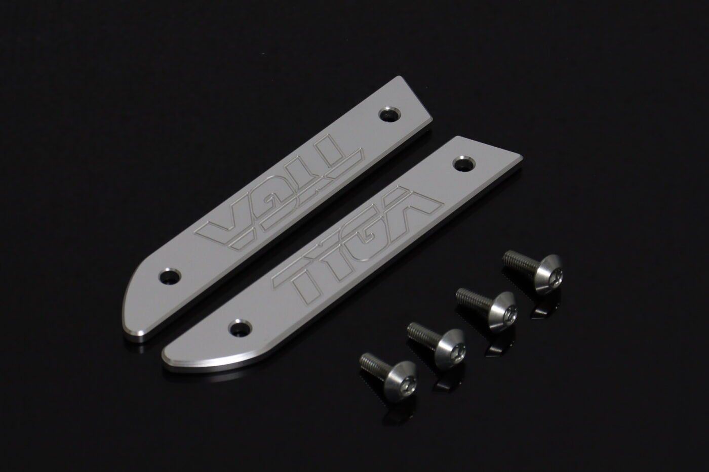 Set, Mirror Blanking Plates, L&R, CNC Silver, KTM RC Series