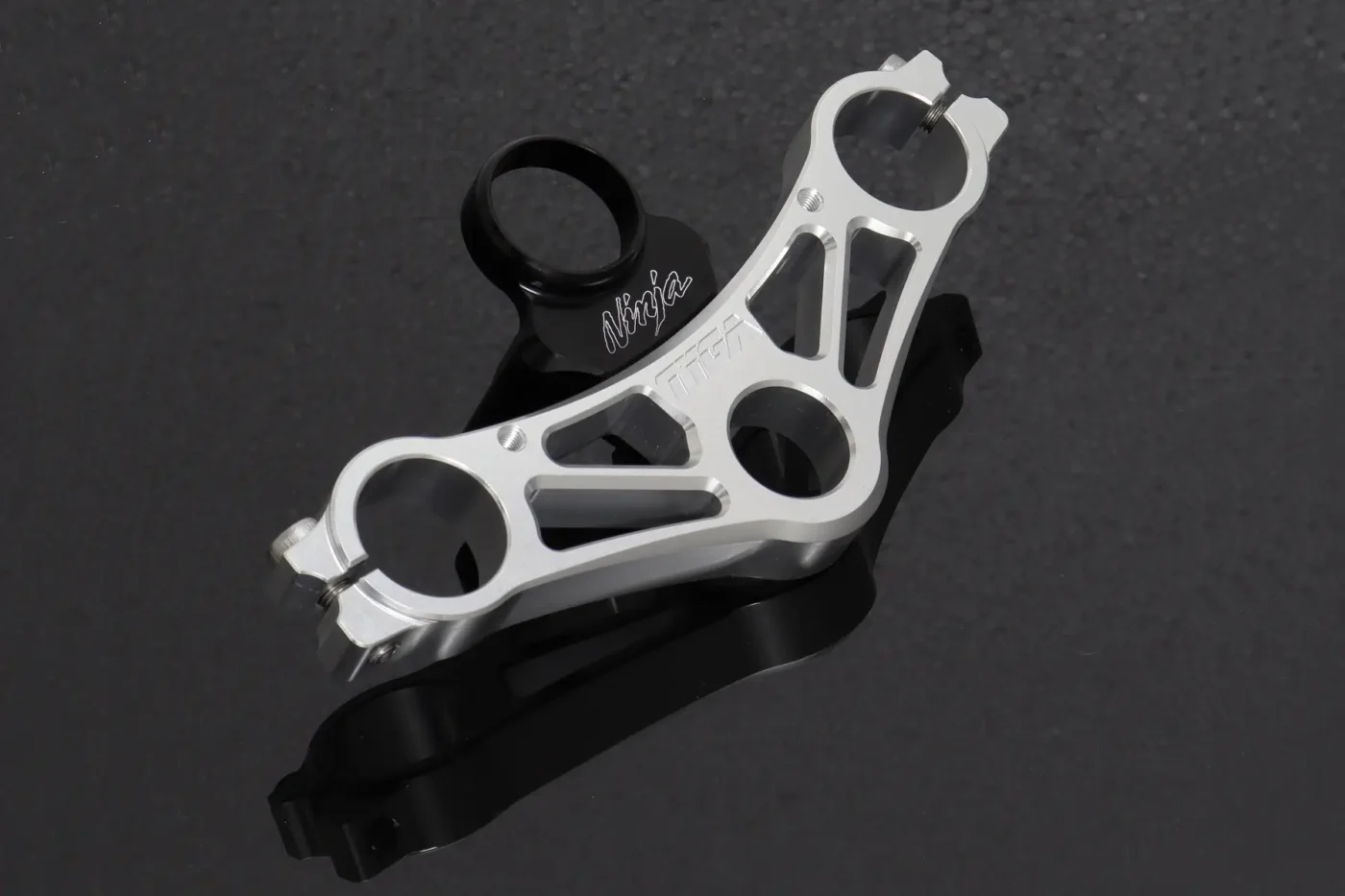 Top Triple Clamp Set, CNC Silver, KRR150ZX