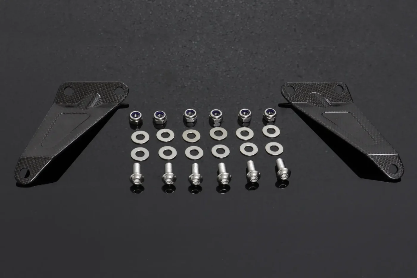 Exhaust Hanger Stay, Pair, Carbon, RGV250, VJ23