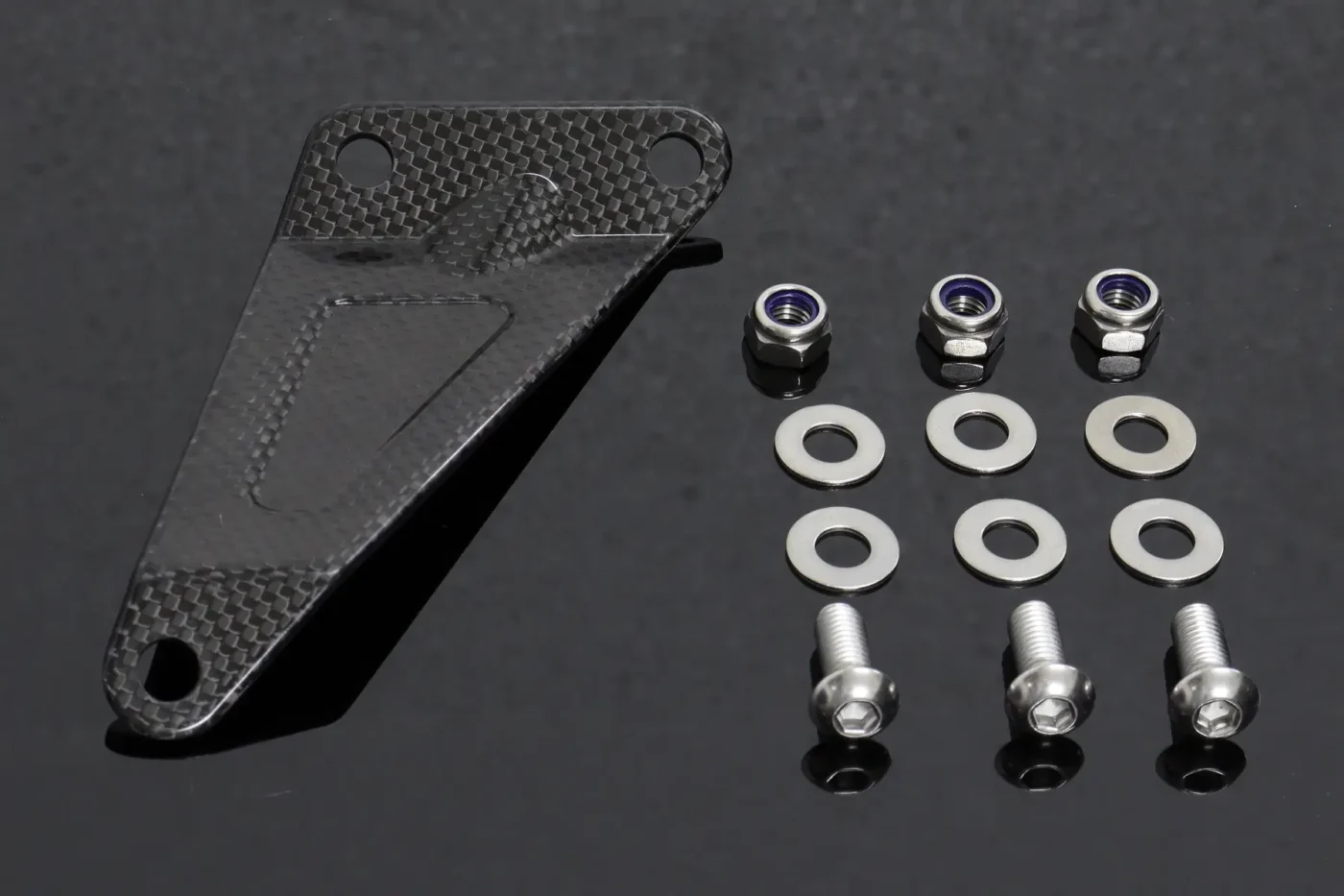 Exhaust Hanger Stay Left, Carbon, RGV250, VJ23