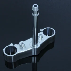 Triple Clamp Set, CNC, Silver Top Clamp, Silver Lower Clamp, Aprilia RS250 Mk2