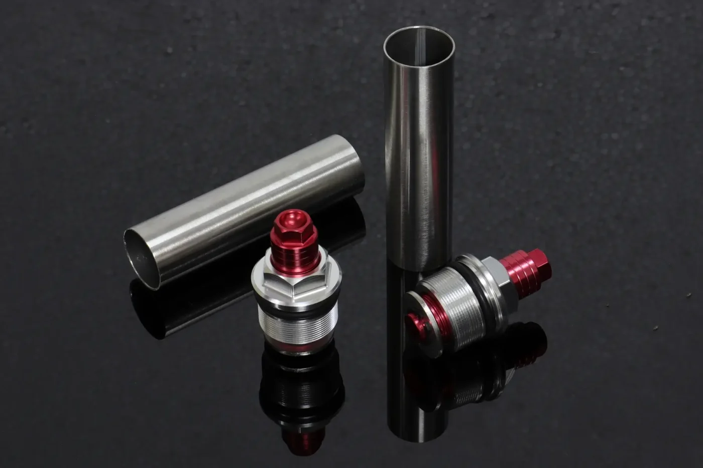 Front Fork Preload Adjusters, Pair, Kawasaki KRR150ZX
