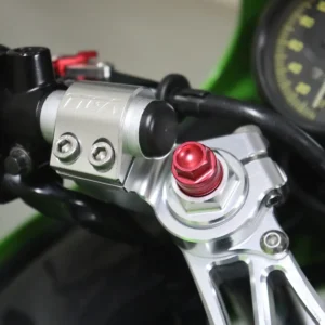 Handlebar Clamp, Left, Silver, KRR150ZX