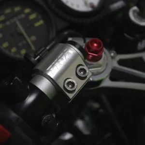 Handlebar Clamp, Left, Silver, KRR150ZX