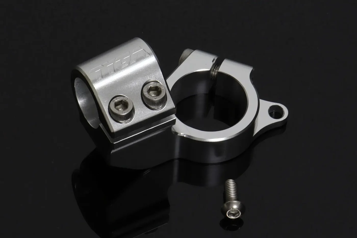 Handlebar Clamp, Left, Silver, KRR150ZX