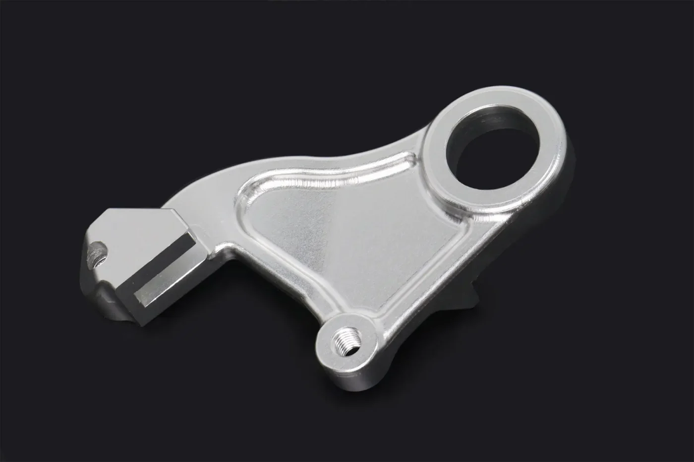 Bracket, Rear Brake Caliper, CNC Silver, RS250R NXA