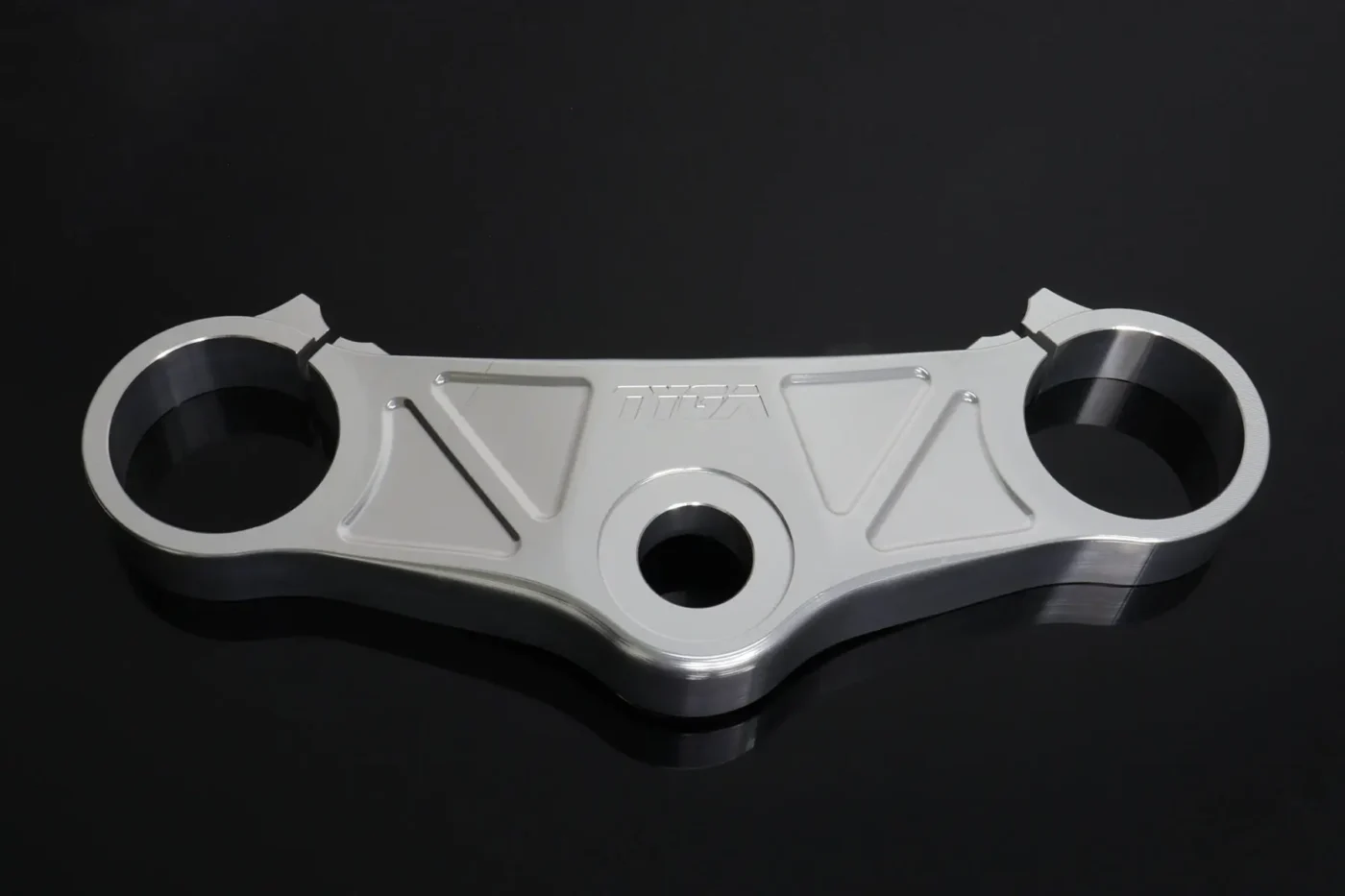 3D Upper Triple, Silver, Honda type, 50mm Bore (CLEAROUT)