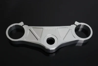 3D Upper Triple, Silver, Honda type, 50mm Bore (CLEAROUT)
