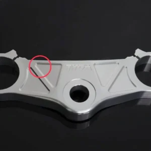3D Upper Triple, Silver, Honda type, 50mm Bore (CLEAROUT)