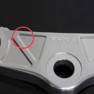 3D Upper Triple, Silver, Honda type, 50mm Bore (CLEAROUT)